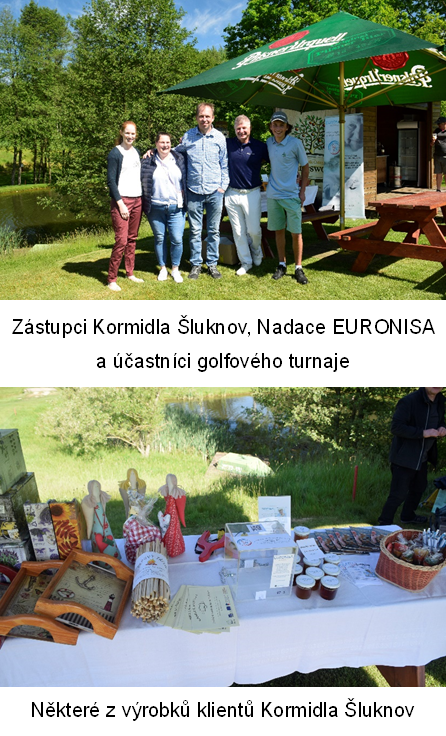 S Nadací EURONISA na golfovém turnaji